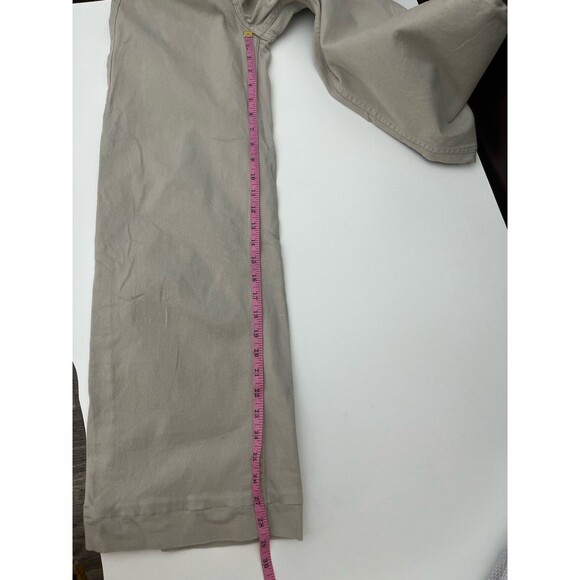 Divided H&M Women’s Jeans Wide Leg Size 6 High Rise Beige Denim Zipper/ Button - Picture 5 of 8